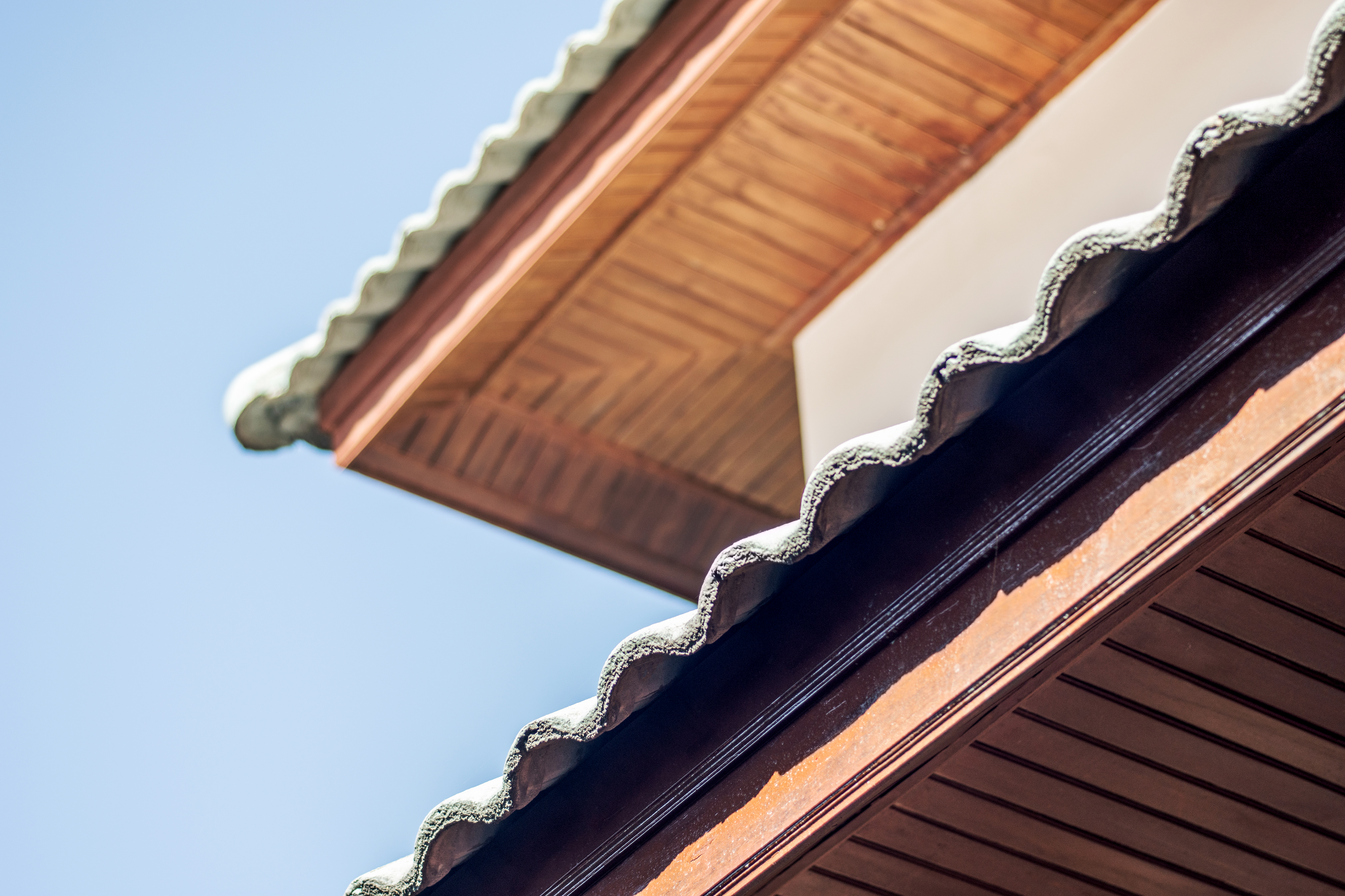 Typical Roof And Ceiling Construction Finishing Detail.